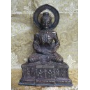 Antique statue de Bouddha en m&eacute;ditation